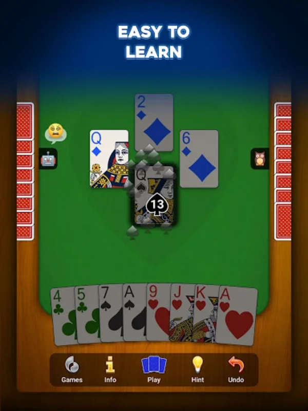 Hearts: Card Game for Android - Engaging Card Play