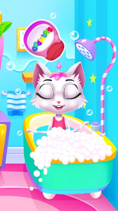 Kitty Kate And Little Unicorn for Android - Fun Pet Care Game