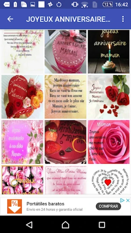 JOYEUX ANNIVERSAIRE MAMAN for Android - Personalized Mom's Birthday Wishes