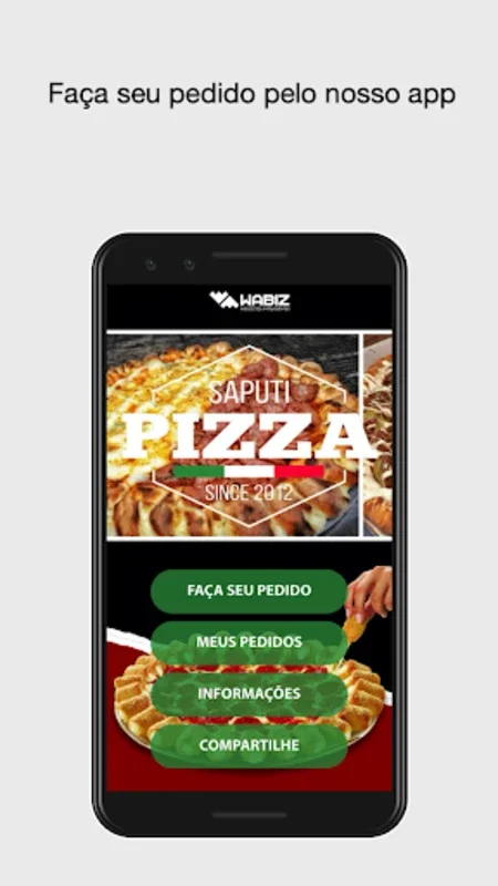 Saputi Pizzas for Android - Effortless Pizza Ordering