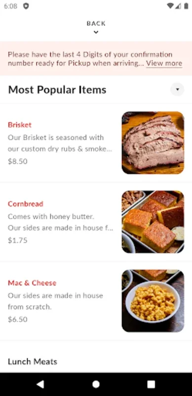 Bludso's Bar & Que for Android - Simplify Food Ordering