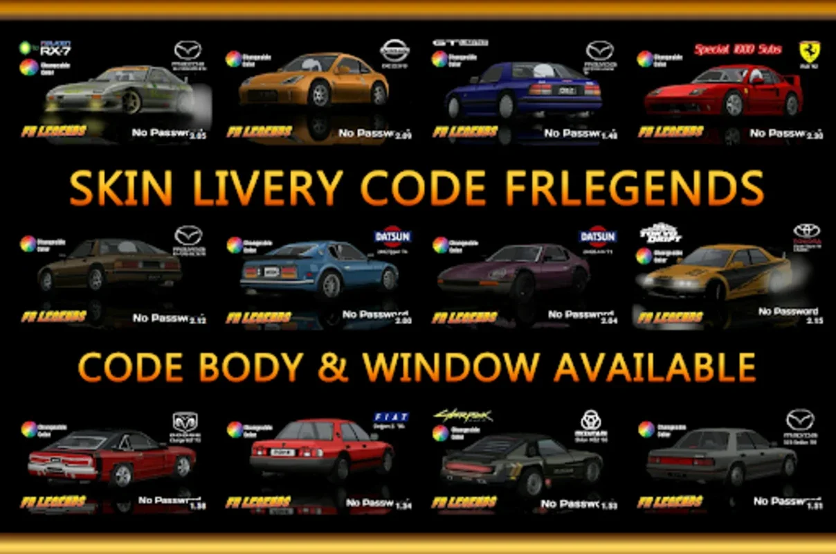 Skins FRLegends for Android - Customize Your FR Legends Cars