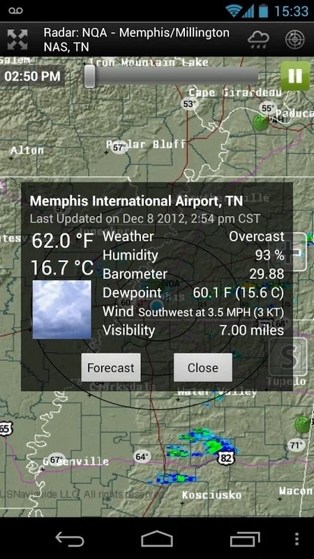 RadarNow! for Android - Get Local Weather Info