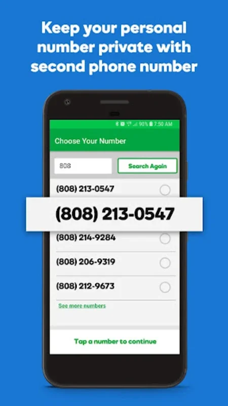 SmartLine Second Phone Number for Android - No Download Needed