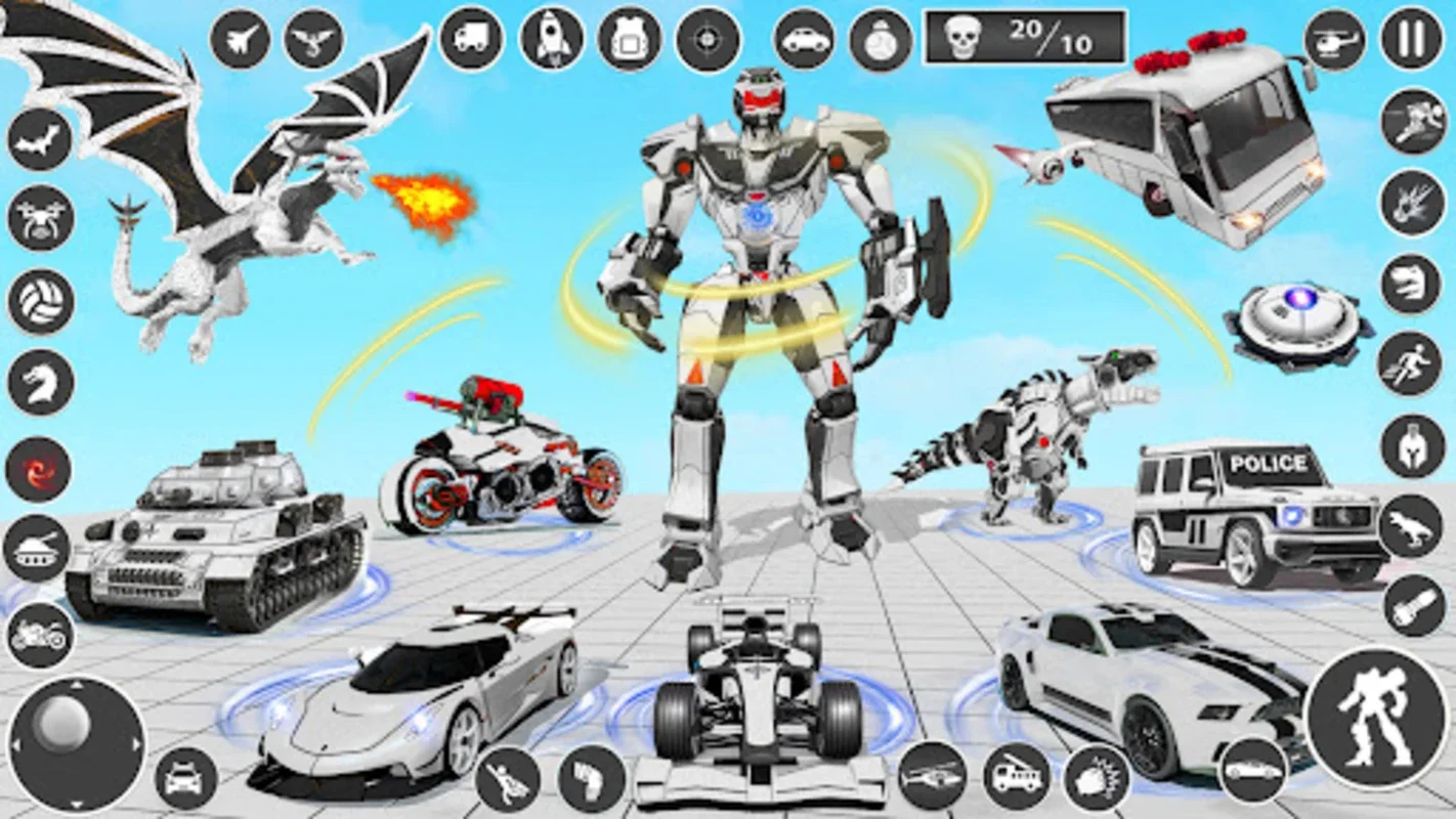 Dragon Robot Car Transform for Android - Engaging Combat Game