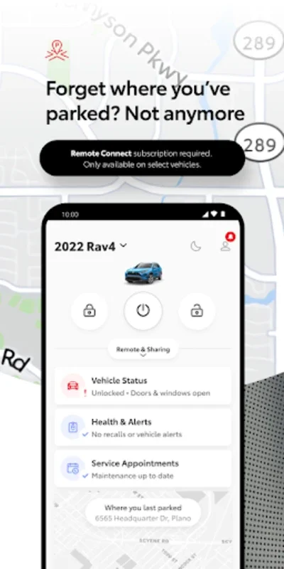 Toyota for Android: Remote Control, Parking Recall, and More