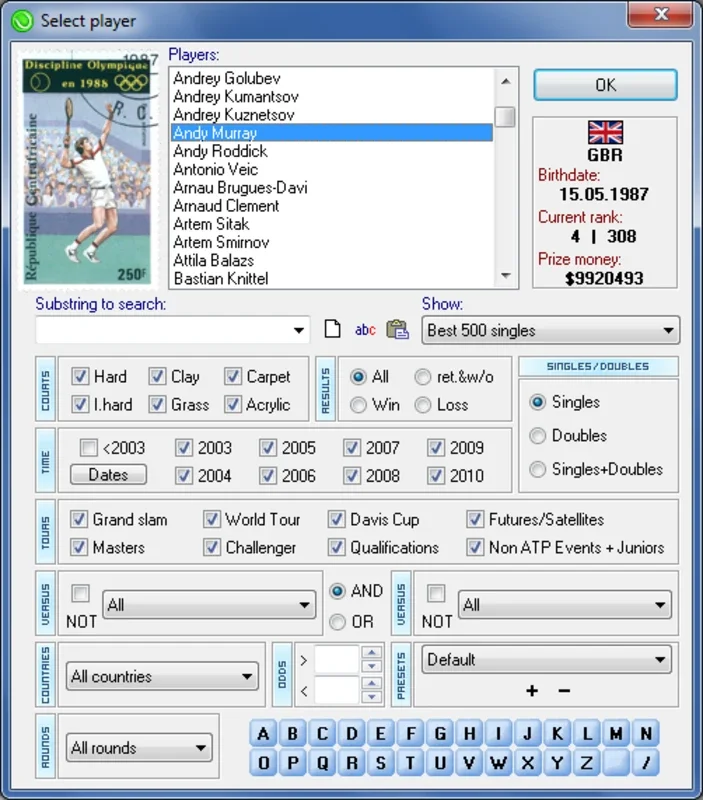 OnCourt for Windows - The Ultimate Tennis Info App