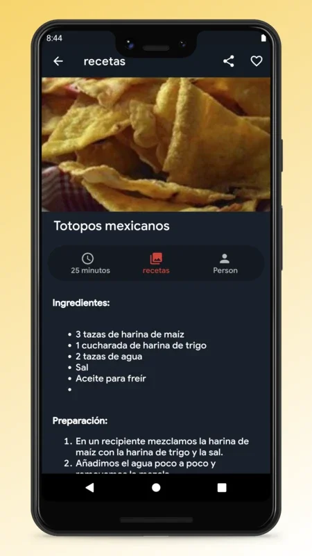 Mexican Recipes - Food App for Android: Explore Mexican Cuisine