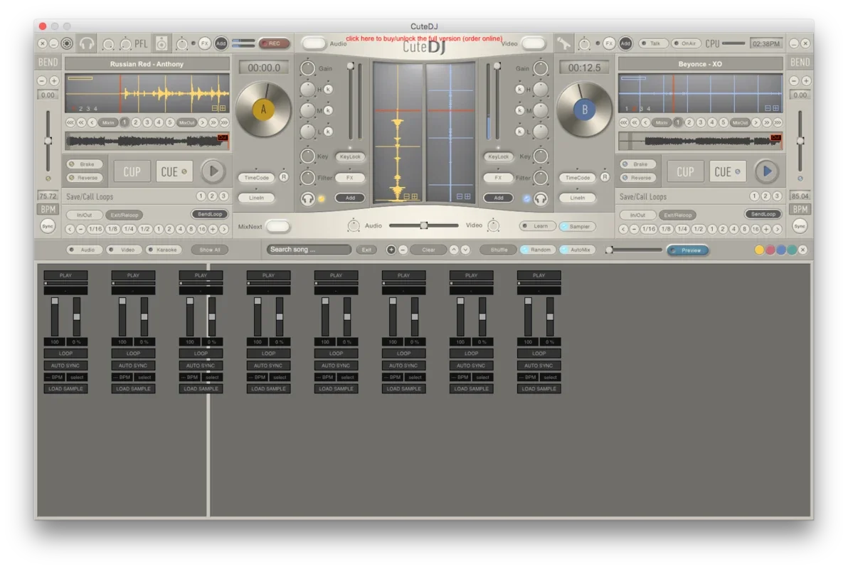 Cute DJ for Mac - Create Musical Mixes Easily