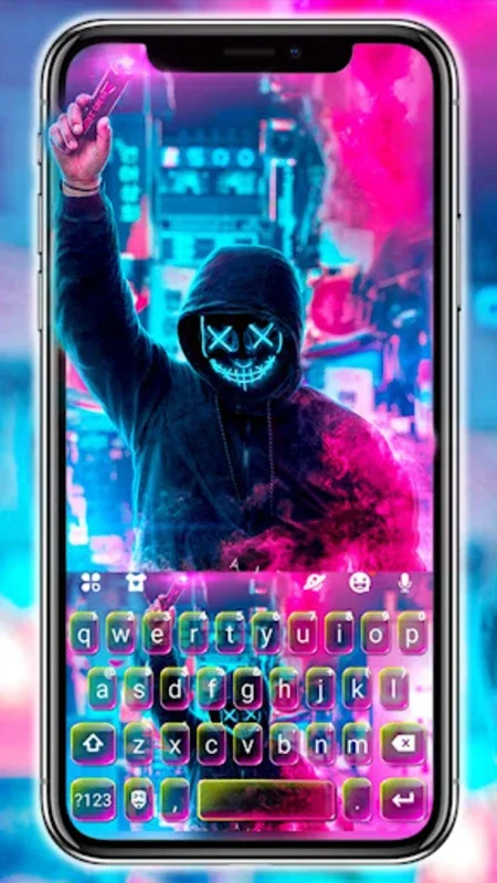 Smoke Purge Mask Theme for Android - Customize Typing