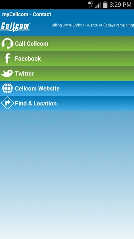 myCellcom for Android - Manage Your Cellcom Account