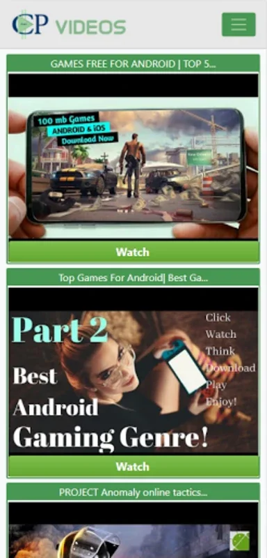 CP Videos for Android - Stay Updated with Game Releases