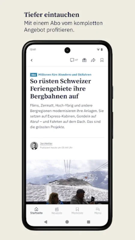 Der Bund Nachrichten for Android - Comprehensive Swiss News