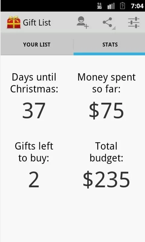 My Christmas List for Android - Manage Your Christmas Shopping