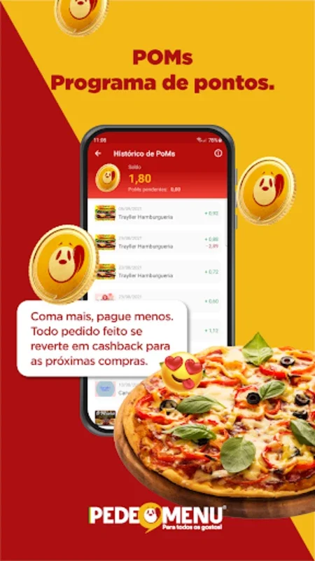 Pede o Menu Delivery de Comida for Android - Great Dining Options