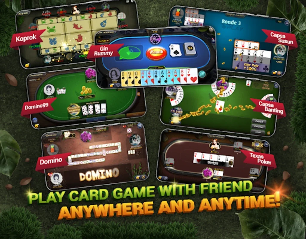 Indoplay-Capsa Domino QQ Poker for Android - No Downloading Needed