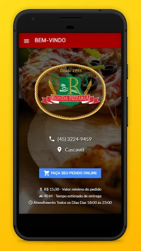 Ronda Pizzaria for Android - Order Pizza with Ease