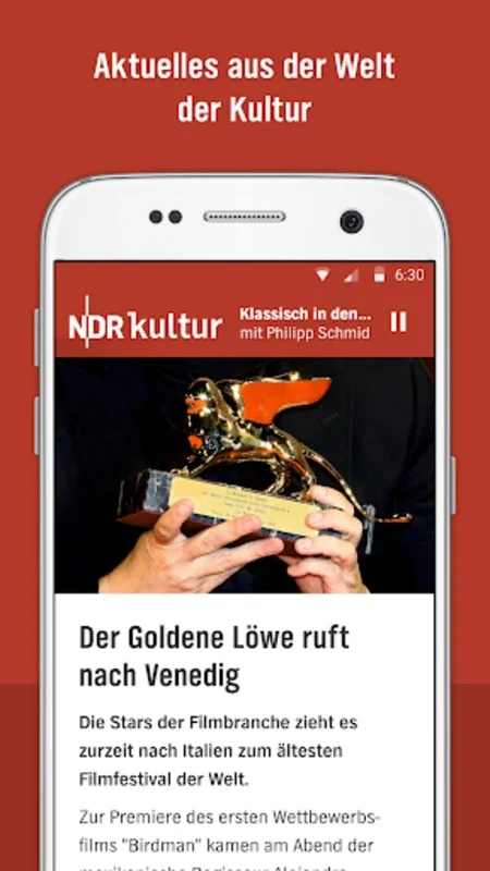 NDR Kultur Radio for Android - Rich Cultural Experience