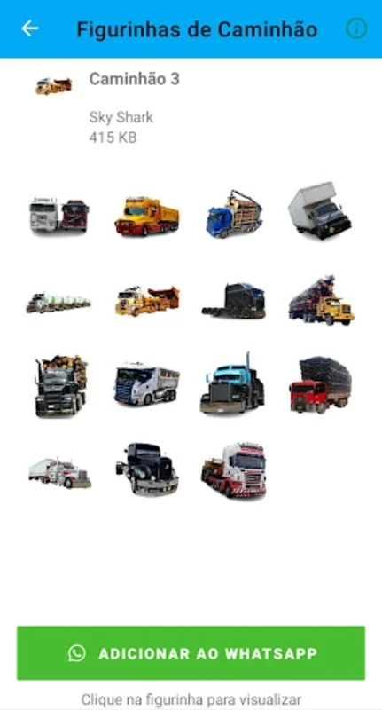 Truck Stickers for Android - Enhance Messages with Truck Designs