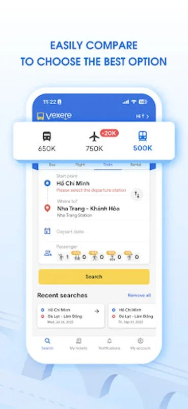 VeXeRe: Book Bus Flight Ticket for Android - No Download Required