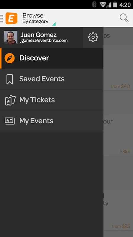 Eventbrite for Android - Discover Local Events