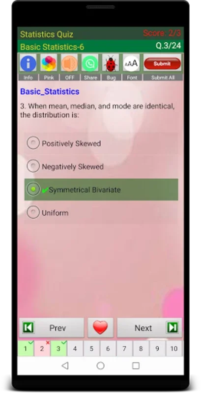 Statistics Quiz for Android - Enhance Your Stats Knowledge