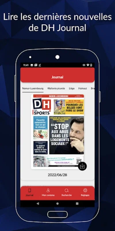 DH Journal + for Android: Comprehensive News App