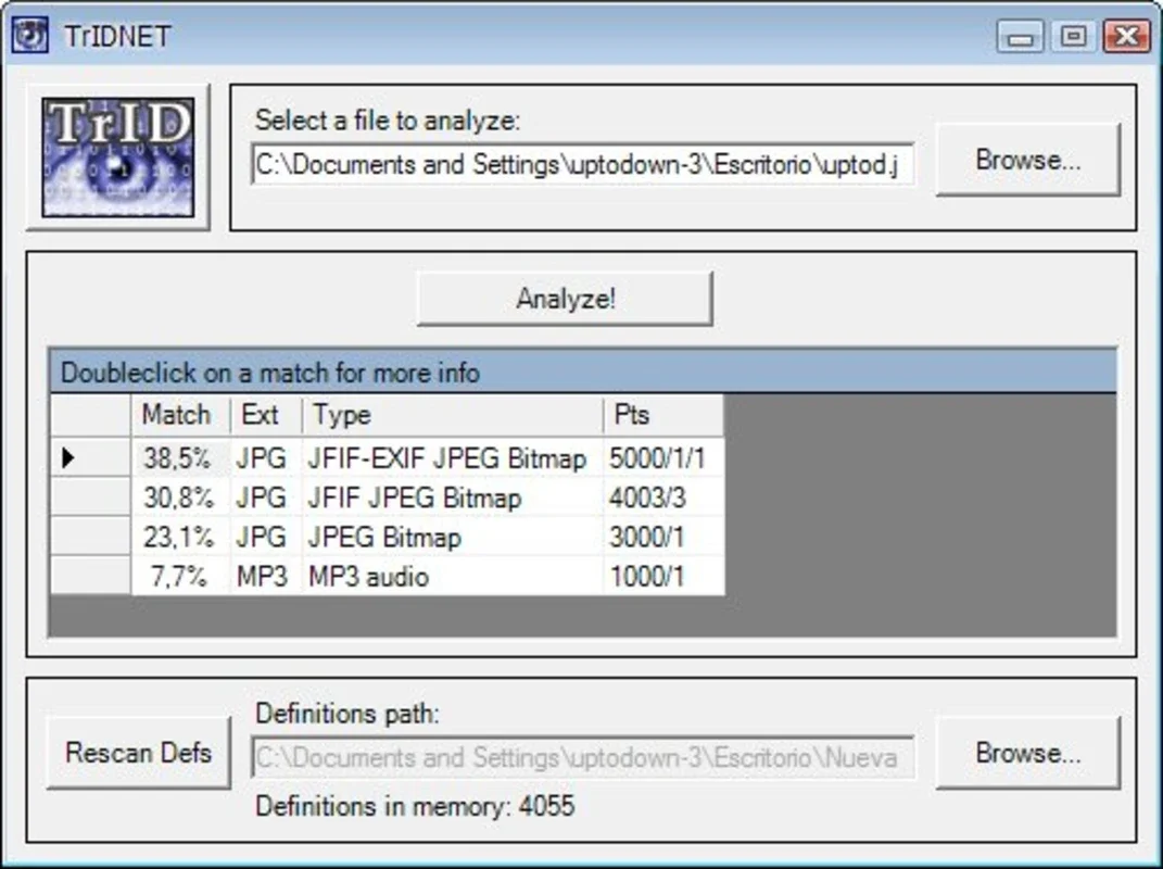 TrIDNet for Windows: Fast and Accurate File Format Identification