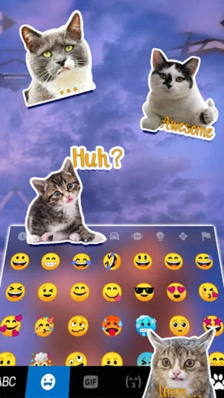 Cute Kitten Love Keyboard Back for Android: Customize Your Typing