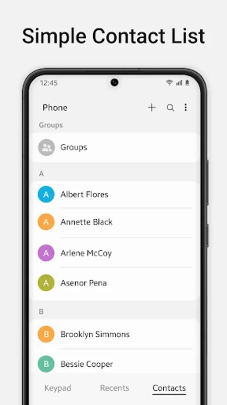 #Contacts for Android - Simplify Contact Management