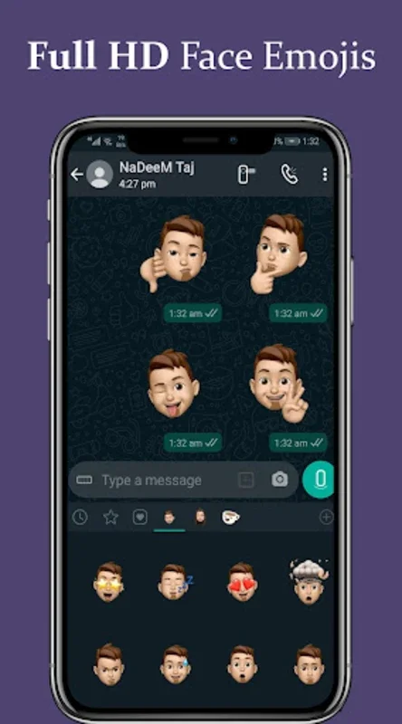 Face Emoji Stickers WaSticker for Android - Richer Messaging Experience