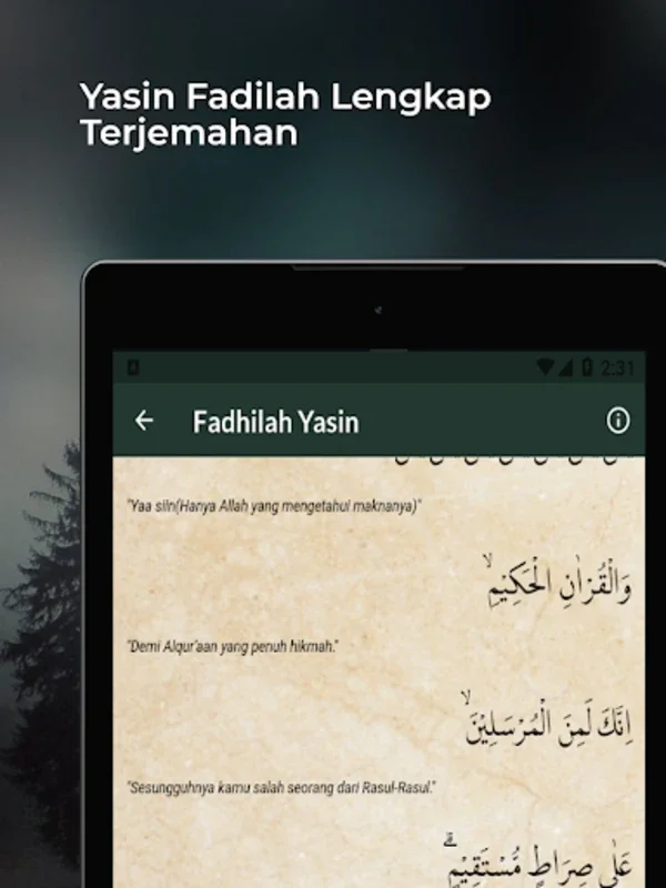 Surat Yasin Fadilah Lengkap for Android - Enrich Your Islamic Knowledge