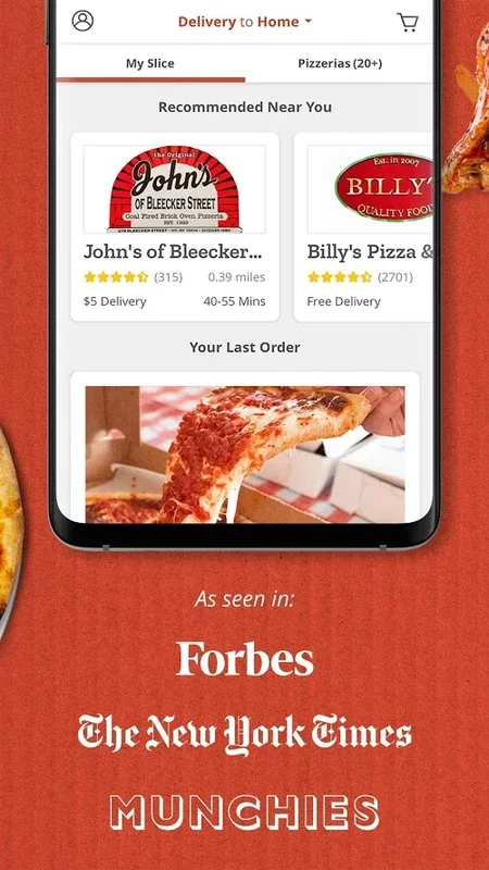 Slice: Order delicious pizza from local pizzerias! for Android