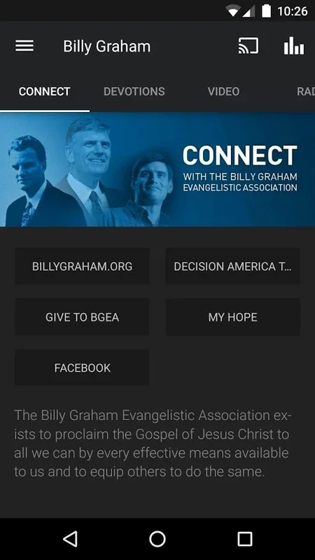 Billy Graham for Android - A Spiritual Resource