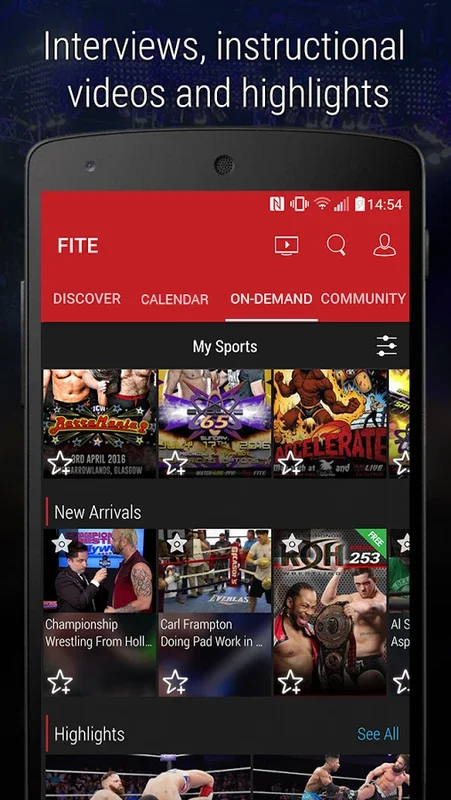 FITE TV for Android - Premier Sports and Entertainment Streaming