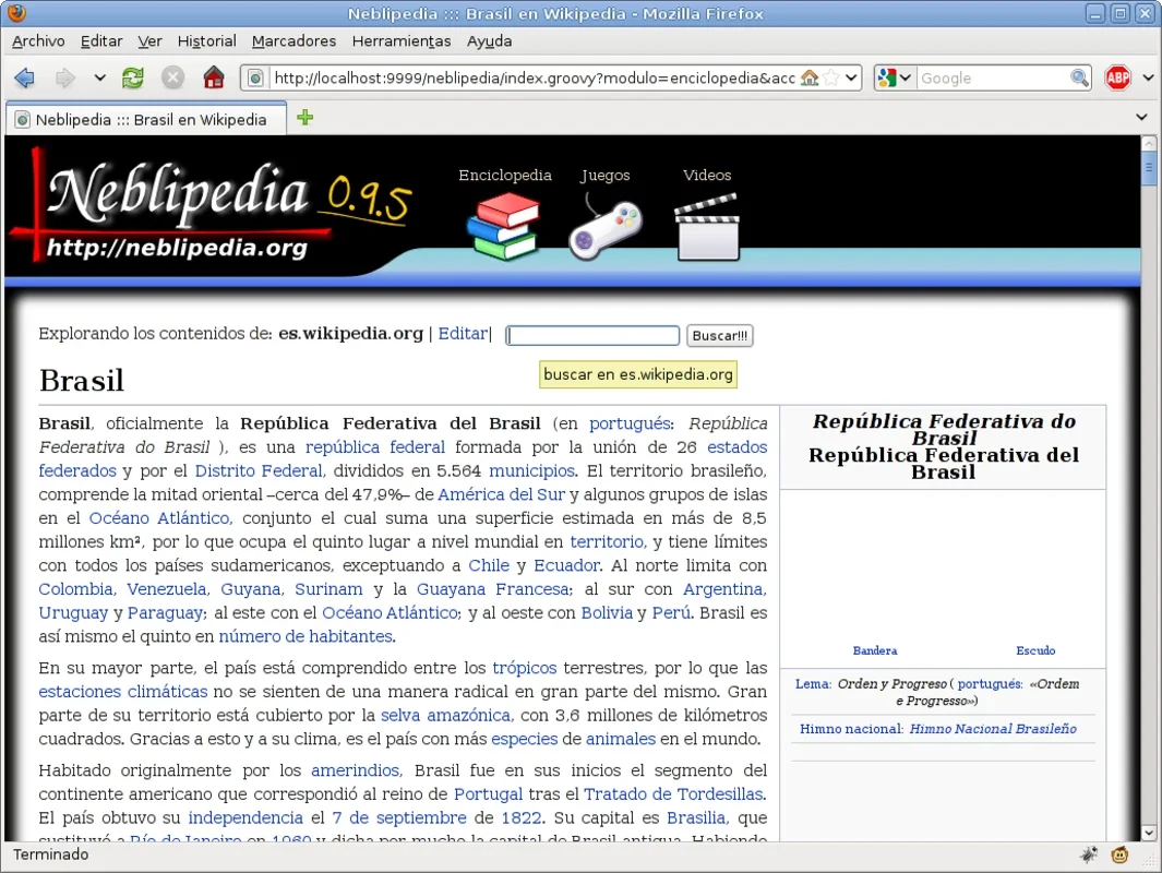 Neblipedia for Windows - The Portable Offline Encyclopedia