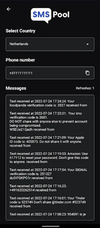 SMSPool - Online SMS Service for Android: Secure & Private