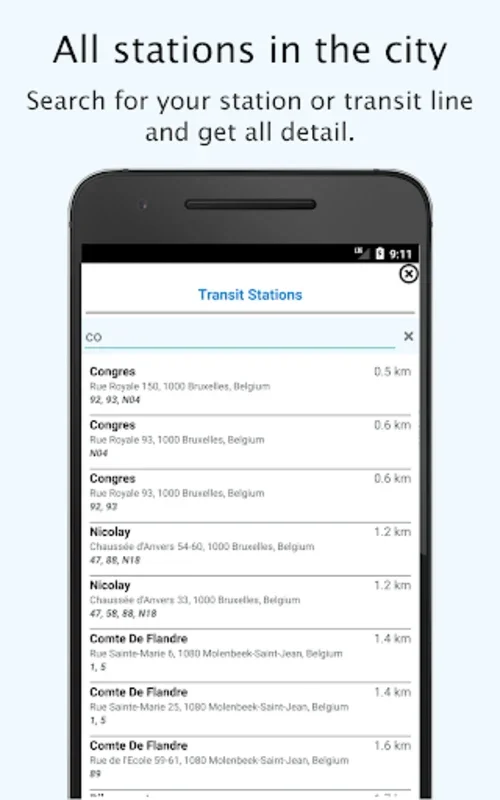 Brussels Transport: STIB-MIVB for Android - Seamless Transit