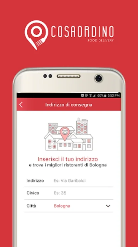 Cosaordino for Android: Convenient Food Delivery at Your Fingertips