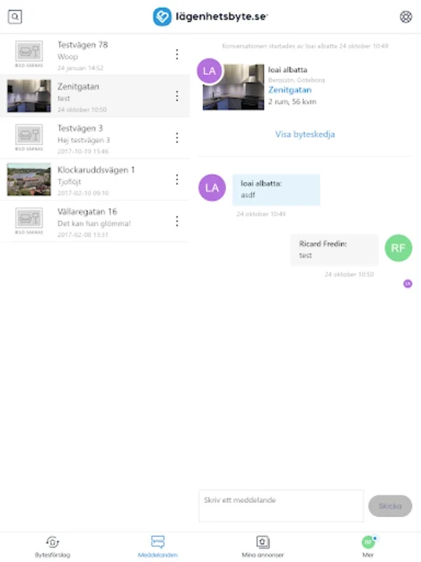 Lägenhetsbyte.se for Android - Seamless Home Exchange App