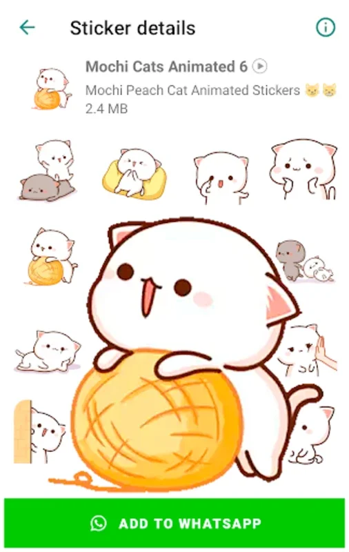 Mochi Cat Animated Stickers for Android - Spice Up WhatsApp