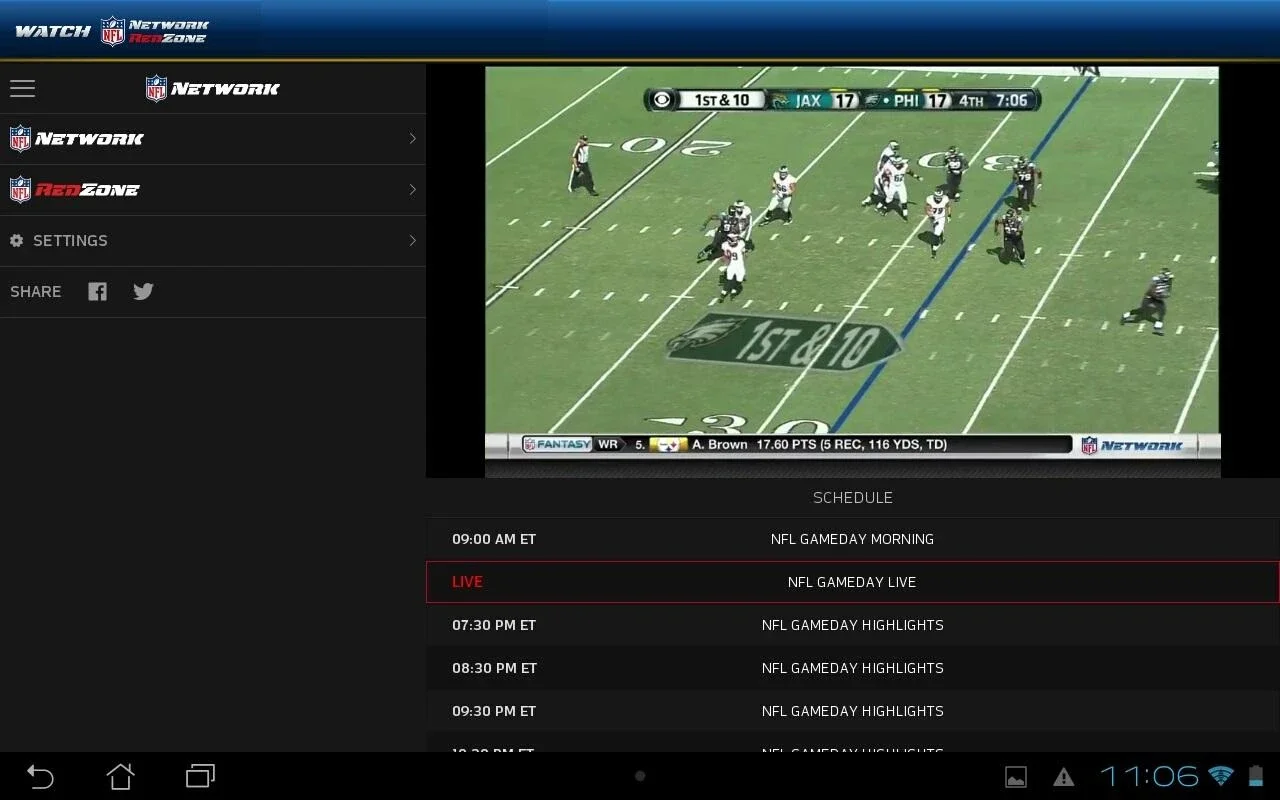 NFL Network for Android - Unrivaled NFL Experience