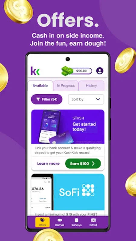 KashKick for Android - Earn Cash Easily