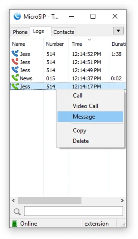 MicroSIP for Windows - High-Quality VoIP Calls