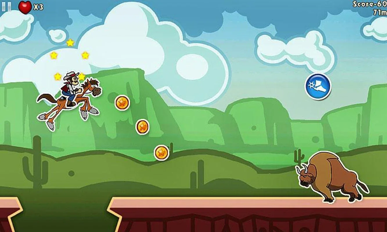 Amazing Cowboy for Android - Thrilling Runner Experience