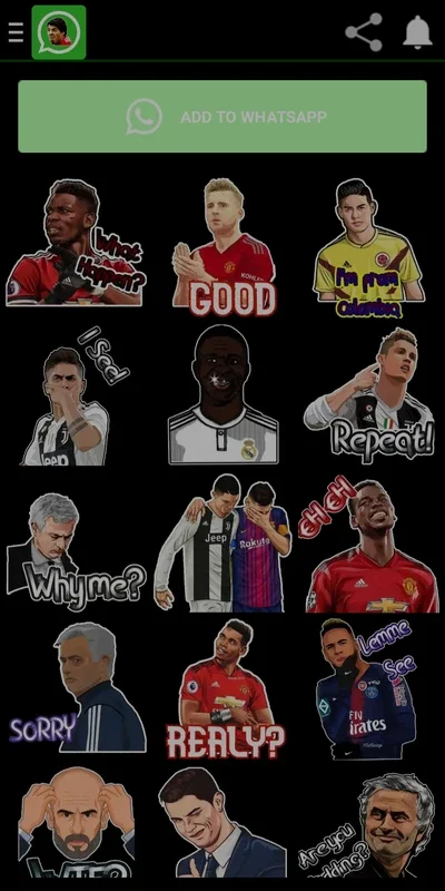 FootSticker for Android: Express with Funny Football Stickers