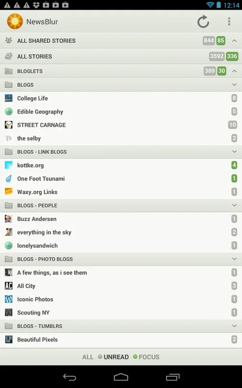 NewsBlur for Android: Personalized News Management