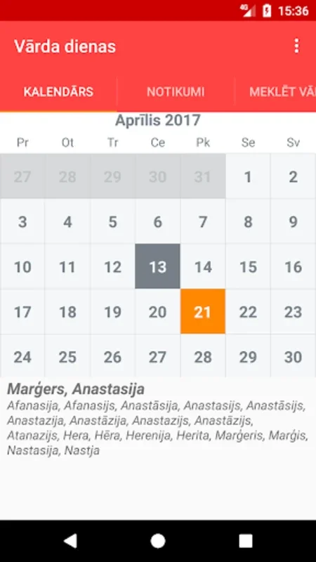 Vārda Dienas for Android - Stay Connected with Name Days