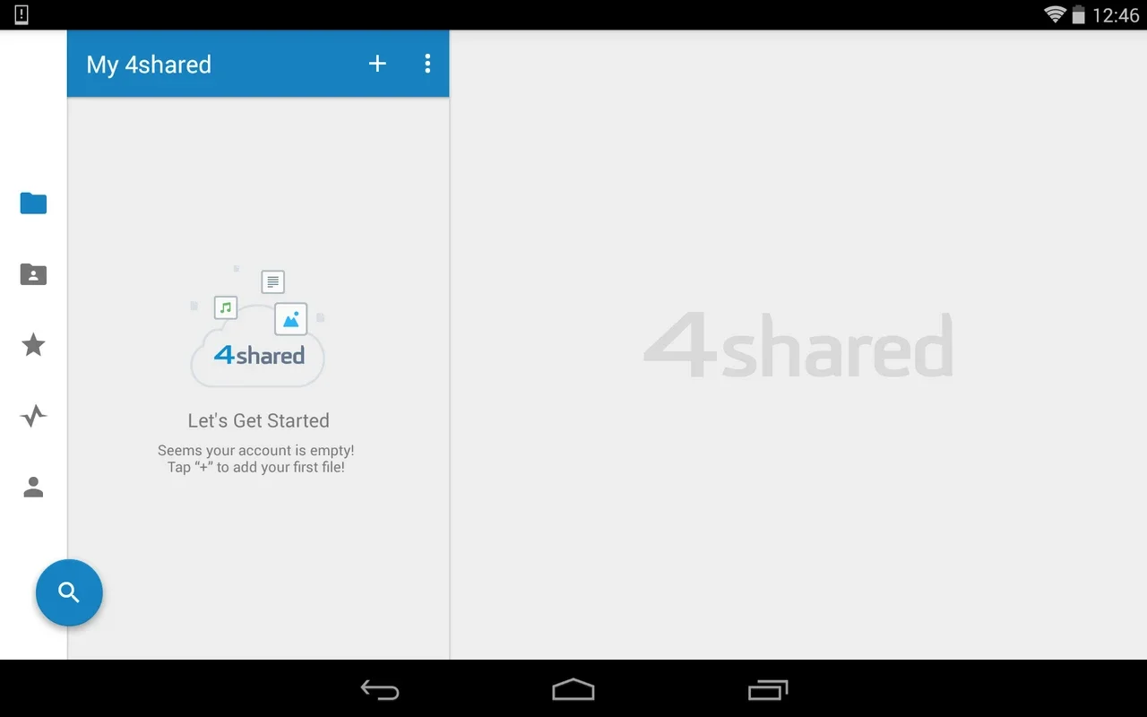 4Shared Premium for Android - Manage Files on 4Shared with a Premium Account