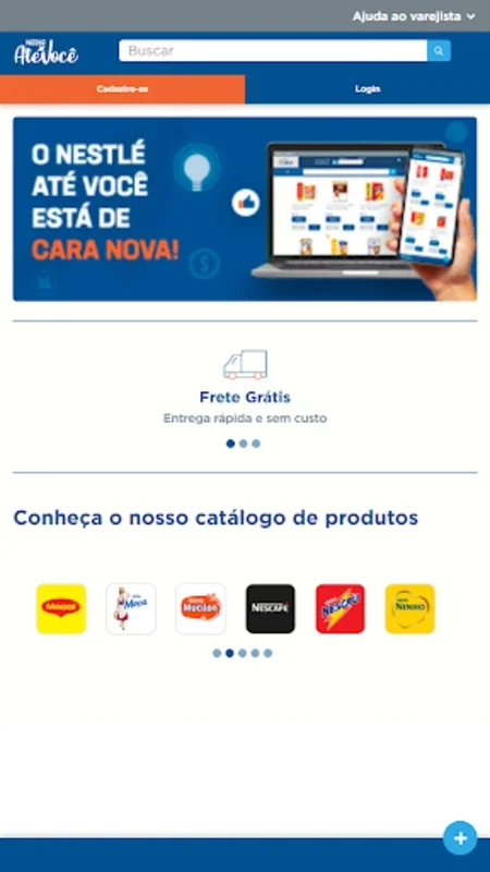 Nestlé Até Você for Android - Streamlined E-commerce